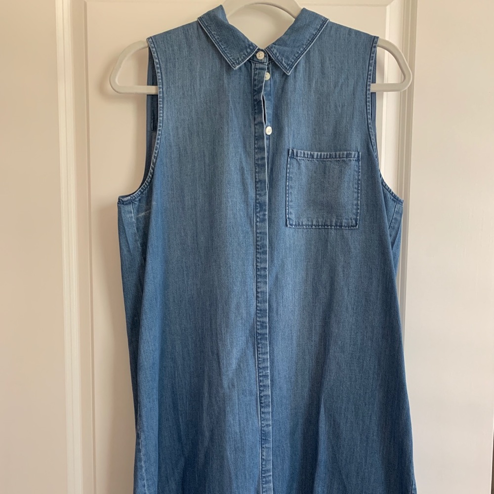 Denim shirt dress